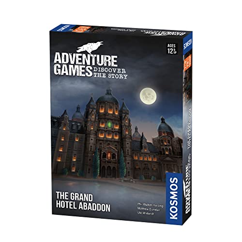 ゲーム盤力くらべ 英語 亜米利加 外国で力くらべ Adventure Games: The Grand Hotel Abaddon - A Kosmos Game from Thames \u0026 Kosmos | Collaborative, Replayable Storytelling Gaming Experience for 2 to 4 Players Ages 12+, Greyゲーム盤力くらべ 英語 亜米利加 外国で力くらべ