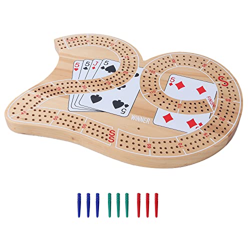 ゲーム盤競り合い 英語 亜米利加 外国で競り合い GSE Games \u0026 Sports Expert Wooden 3-Track 29 Cribbage Board Game with Plastic Pegs, Classic Three-Person Cribbage Board for Kids Adults Family Gamesゲーム盤競り合い 英語 亜米利加 外国で競り合い