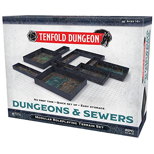 ボードゲーム 英語 アメリカ 海外ゲーム Gale Force Nine Tenfold Dungeon: Dungeons & Sewers - Modular Roleplaying Terrain Set & 5e RPG Adventure (GF9TFD02)ボードゲーム 英語 アメリカ 海外ゲーム｜angelica