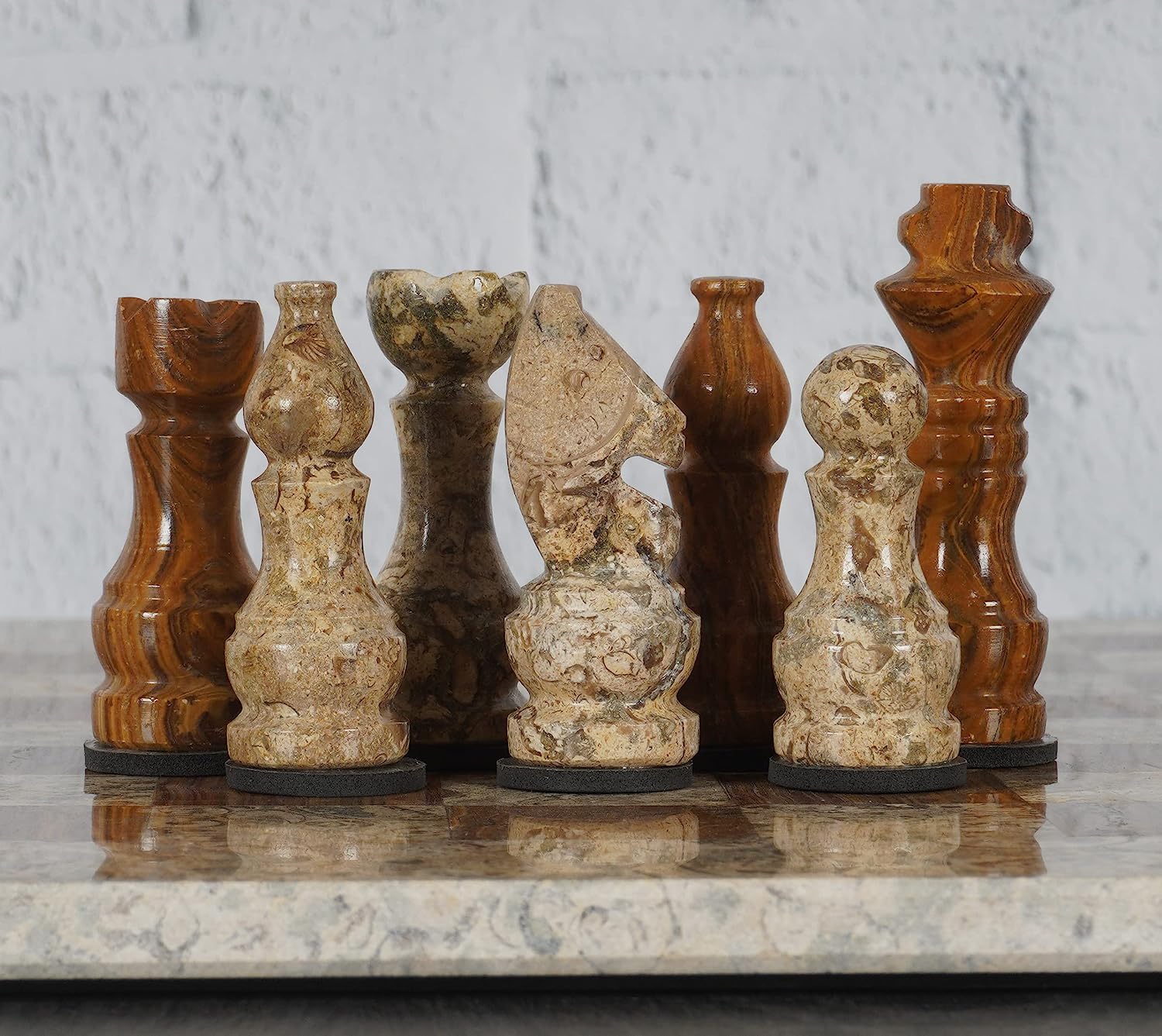 ボードゲーム 英語 アメリカ 海外ゲーム RADICALn 15 Inches Fossil Coral And Dark Brown Weighted  Handmade Marble Most Popular Chess Board Games Set Classic Style Staunton  Home Decor Chess Setボードゲーム 英語 アメリカ 海外ゲーム ファミリートイ・ゲーム