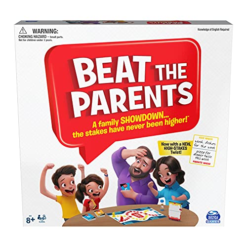 ゲーム盤力くらべ 英語 亜米利加 外国で力くらべ Spin Master Beat The Parents Board Game for Families and Kids Aged Over 5, (6062192)ゲーム盤力くらべ 英語 亜米利加 外国で力くらべ