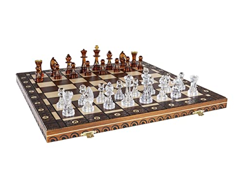 ボードゲーム 英語 アメリカ 海外ゲーム Chess and games shop Muba Amber 6EF Handmade Wooden Chess Set 21 Inch Board with Chessmen- Storage Box to Store All The Piecesボードゲーム 英語 アメリカ 海外ゲーム|angelica