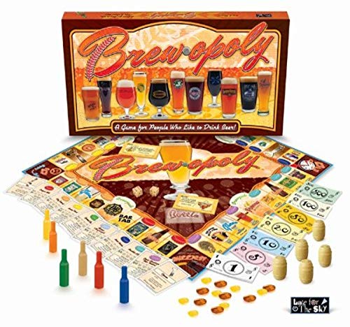ゲーム盤力くらべ 英語 亜米利加 外国で力くらべ Late for the Sky Brew-Opoly Adult Beer Board Game, Opoly-Style Property Trading for 2-6 Players, Ages 21+, Party Strategy Game for Beer Lovers and Hilarious Giftゲーム盤力くらべ 英語 亜米利加 外国で力くらべ