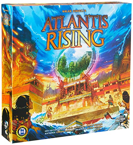 ゲーム盤力くらべ 英語 亜米利加 外国で力くらべ Atlantis Rising (2nd Edition) Standard Edition ? Cooperative Worker Placement Board Game for 1?7 Players, 60?120 Minutes Gameplay, Strategy Game with Modular Island, Faゲーム盤力くらべ 英語 亜米利加 外国で力くらべ