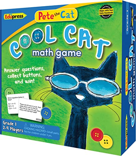 ゲーム盤競り合い 英語 亜米利加 外国で競り合い Edupress Pete The Cat Cool Cat Math Game Grade 1+ (EP63531)ゲーム盤競り合い 英語 亜米利加 外国で競り合い