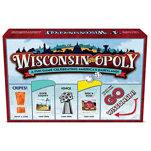 ゲーム盤力くらべ 英語 亜米利加 外国で力くらべ Late for The Sky Wisconsin-Opoly Board Game ? Family Strategy Party Game for 2-6 Players, Ages 8+ ? Buy Properties, Build Cabins \u0026 Lodges ? Wisconsin Giftゲーム盤力くらべ 英語 亜米利加 外国で力くらべ