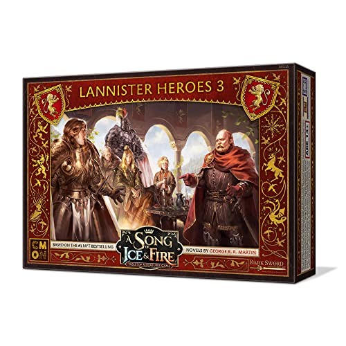 ゲーム盤力くらべ 英語 亜米利加 外国で力くらべ A Song of Ice and Fire Tabletop Miniatures Game Lannister Heroes Set III - Lead Your Army to Glory with New Heroic Leaders! Strategy Game, Ages 14+, 2+ Players, 45-60 Minute ゲーム盤力くらべ 英語 亜米利加 外国で力くらべ