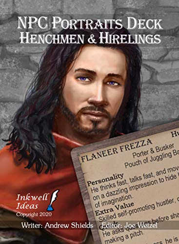 ゲーム盤競り合い 英語 亜米利加 外国で競り合い Inkwell Ideas NPC Portraits Deck Henchmen \u0026 Hirelingsゲーム盤競り合い 英語 亜米利加 外国で競り合い