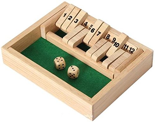 ゲーム盤競り合い 英語 亜米利加 外国で競り合い Wooden 12# Shut The Box Game - Small Travel Set - Simple funny Family, party board gameゲーム盤競り合い 英語 亜米利加 外国で競り合い