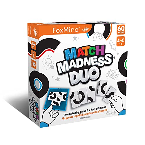 ゲーム盤取り組み 英語 亜米利加 外国で取り組み FoxMind Games: Match Madness Duo, The Matching Game for Fast Thinkers, Fast-Paced and Action-Packed, Pattern Recognition and Dexterity, Made for 2 Players, for Ages 8 and upゲーム盤取り組み 英語 亜米利加 外国で取り組み