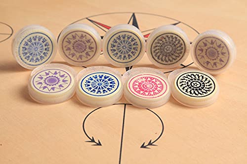 ゲーム盤力くらべ 英語 亜米利加 外国で力くらべ Frescorr - (Set of 2) Carrom Strikers for Carrom with Plastic Outer case, Acrylic Material and Long Lasting (Set of 2)ゲーム盤力くらべ 英語 亜米利加 外国で力くらべ