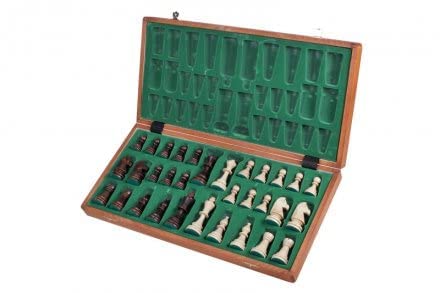 ゲーム盤力くらべ 英語 亜米利加 外国で力くらべ Wooden Tournament Chess Set with Wooden Board and Chess Pieces - Chessmen - European (21\