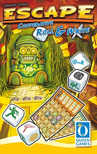ゲーム盤力くらべ 英語 亜米利加 外国で力くらべ Queen Games Escape Roll and Write Board Gameゲーム盤力くらべ 英語 亜米利加 外国で力くらべ