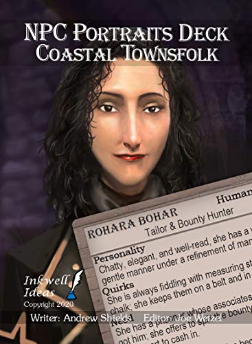 ゲーム盤競り合い 英語 亜米利加 外国で競り合い Inkwell Ideas NPC Portraits Deck Coastal Townsfolkゲーム盤競り合い 英語 亜米利加 外国で競り合い