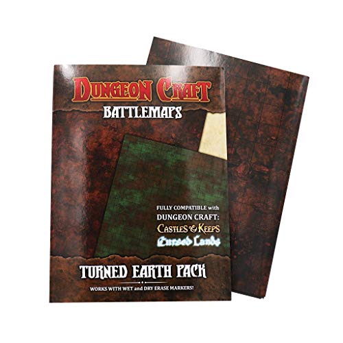 ゲーム盤競り合い 英語 亜米利加 外国で競り合い Dungeon Craft Battle Map for DND \u0026 RPG ? Double-Sided Gloss Laminated 24\"x33\"" Mat with 1\"" Grid ? Wet/Dry Erase Tabletop Terrain ? Turned Earth Packゲーム盤競り合い 英語 亜米利加 外国で競り合い"