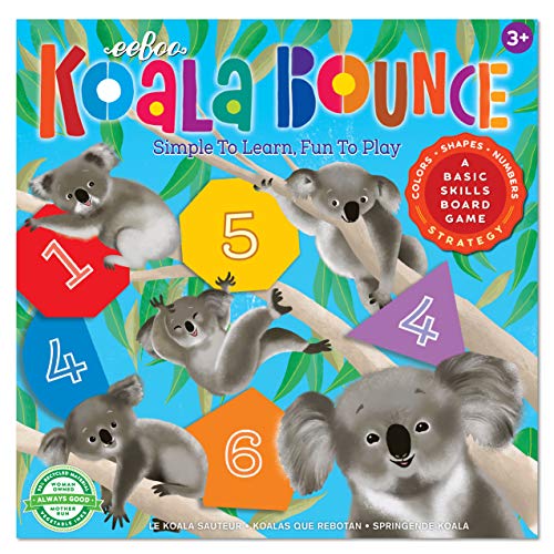 ゲーム盤力くらべ 英語 亜米利加 外国で力くらべ eeBoo: Koala Bounce Board Game, Develops Shape and Number Recognition for Children, a Basic Skills Board Game, Great for Ages 3 and upゲーム盤力くらべ 英語 亜米利加 外国で力くらべ