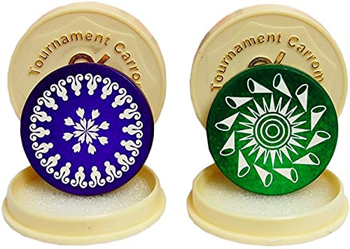 ゲーム盤競り合い 英語 亜米利加 外国で競り合い Standard Size Carrom Tournament Striker Combo with Smooth Surface and Excellent Re-Bounce Color Red \u0026 Blackゲーム盤競り合い 英語 亜米利加 外国で競り合い
