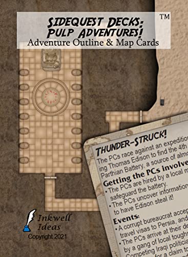 ゲーム盤競り合い 英語 亜米利加 外国で競り合い Inkwell Ideas Sidequest Decks: Pulp Adventures!ゲーム盤競り合い 英語 亜米利加 外国で競り合い