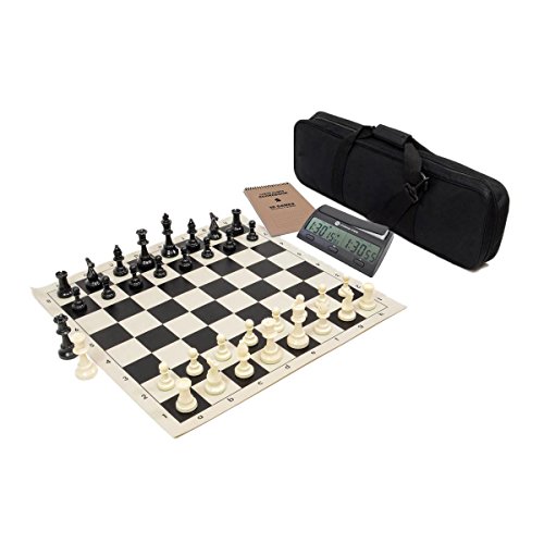 ゲーム盤力くらべ 英語 亜米利加 外国で力くらべ Wholesale Chess Triple Weighted Complete Tournament Chess Set with Scorebook \u0026 Chess Clock (Black)ゲーム盤力くらべ 英語 亜米利加 外国で力くらべ