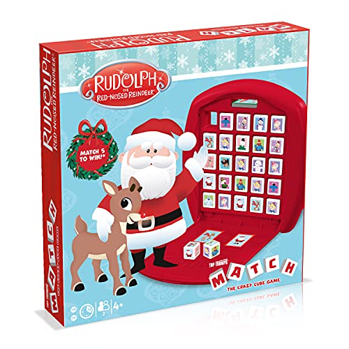 ゲーム盤力くらべ 英語 亜米利加 外国で力くらべ Top Trumps Match Game Rudolph - Family Board Games for Kids and Adults - Matching Game and Memory Game - Fun Two Player Kids Games - Memories and Learning, Board Games for Kiゲーム盤力くらべ 英語 亜米利加 外国で力くらべ