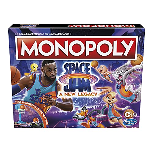 ゲーム盤力くらべ 英語 亜米利加 外国で力くらべ Monopoly: Space Jam: A New Legacy Edition Family Board Game, Lebron James Space Jam 2 Game, for Children Aged 8 and Upゲーム盤力くらべ 英語 亜米利加 外国で力くらべ