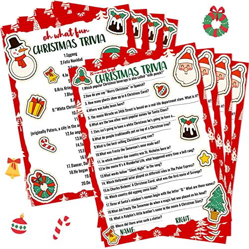 ゲーム盤力くらべ 英語 亜米利加 外国で力くらべ Marspark 80 Pieces Christmas Trivia Games Question and Answer Cards Trivia Games for Family, Christmas Party Vacation Game Guessing Activity for Adults Coworkers Groups Holidゲーム盤力くらべ 英語 亜米利加 外国で力くらべ