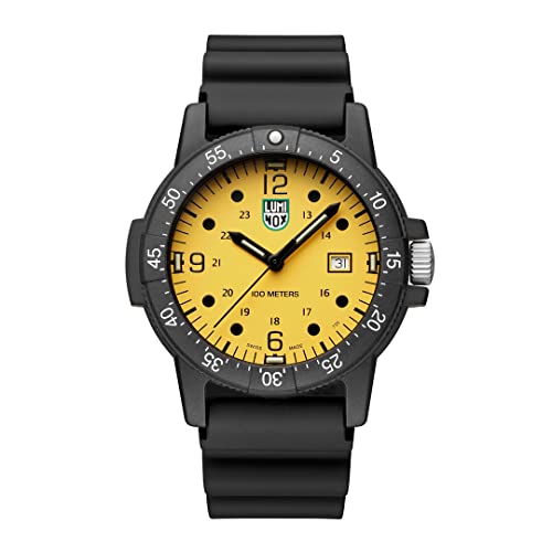 ウオッチ ルミノックス 亜米利加米国海軍SEAL軍事部隊 ミリタリーウォッチ メンズ Luminox - G Sea Bass Carbonox X2.2005 Mens Watch 44 粍 - Military Watch with Black Case/Band/Numbers Yellow Dial Datウオッチ ルミノックス 亜米利加米国海軍SEAL軍事部隊 ミリタリーウォッチ メンズ
