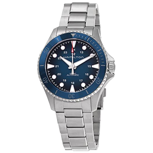 ウオッチ ハミルトン メンズ Hamilton Khaki Navy Automatic Men\u0027s Watch, 43粍 Stainless Steel Case, Swiss Made, Blue Dial Analog Wrist Watch for Men, 300m Waterproof, Sapphire Crystal, Stainless Steel Strapウオッチ ハミルトン メンズ