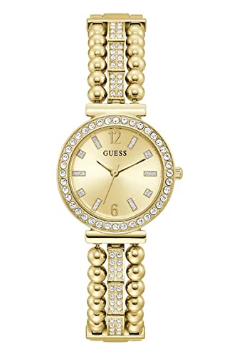 ウオッチ ゲス GUESS レディース Guess Ladies Dress Ball \u0026 Crystal 30粍 Watch ? Gold-Tone Stainless Steel Case \u0026 Braceletウオッチ ゲス GUESS レディース