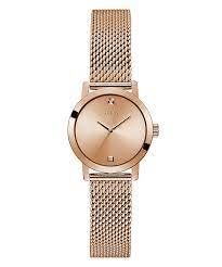 ウォッチ ゲス GUESS レディース GUESS Rose Gold-Tone Mesh Diamond Analog Watchウォッチ ゲス GUESS レディース