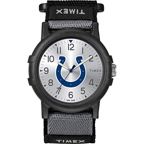 腕時計 タイメックス レディース Timex NFL Recruit 38mm Watch ? Indianapolis Colts with Black Fabric Strap腕時計 タイメックス レディース｜angelica 25,524円