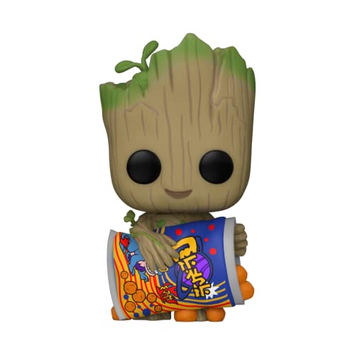 ファンコ FUNKO フィギュア 人形 アメリカ直輸入 Funko POP! Marvel: Guardians of The Galaxy - Groot - 1/6 Odds for Rare Chase Variant with Cheese Puffs - Groot Shorts - Collectable Vinyl Figure - Gift Idea -ファンコ FUNKO フィギュア 人形 アメリカ直輸入｜angelica
