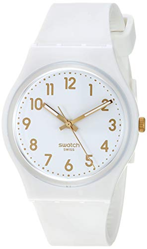 高速配送 腕時計 スウォッチ レディース Gw164 Swatch Classic Quartz Silicone Strap White 16 Casual Watch Model Gw164 腕時計 スウォッチ レディース Gw164 正規激安 Doutoresdaalegria Org Br