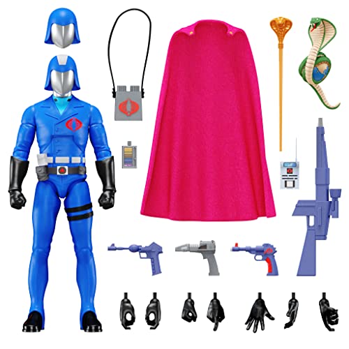 G.I.ジョー おもちゃ フィギュア アメリカ直輸入 映画 Super7 ULTIMATES! G.I. Joe Cobra Commander - 7" G.I. Joe Action Figure with Accessories Classic Cartoon Collectibles and Retro ToysG.I.ジョー おもちゃ フィギュア アメリカ直輸入 映画|angelica