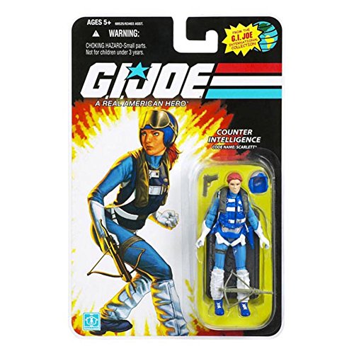 G.I.ジョー おもちゃ フィギュア アメリカ直輸入 映画 G.I. Joe, 25th Anniversary Action Figure, Counter Intelligence Code Name: Scarlett (Pilot Outfit), 3.75 InchesG.I.ジョー おもちゃ フィギュア アメリカ直輸入 映画画像