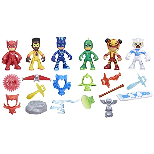 PJ Masks しゅつどう！パジャマスク アメリカ直輸入 おもちゃ PJ Masks Power Heroes Meet The Power Heroes Figure Set with 6 Figures and 14 Accessories, Preschool Toys for Kids 3 Years and UpPJ Masks しゅつどう！パジャマスク アメリカ直輸入 おもちゃ画像