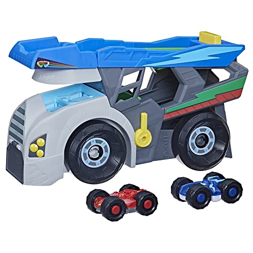 PJ Masks しゅつどう！パジャマスク アメリカ直輸入 おもちゃ PJ Masks Power Heroes Hero Hauler Truck Playset with 2 Duo Racer Superhero Toy Cars, Preschool Toys for Kids 3 Years and UpPJ Masks しゅつどう！パジャマスク アメリカ直輸入 おもちゃ画像