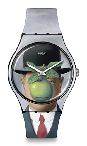 ウォッチ スウォッチ メンズ Swatch New Gent Unisex Watch Casual Bioceramic Black Quartz Waterproof Le Fils De L\u0027Homme By Rene Magritteウォッチ スウォッチ メンズ 腕時計-メンズ腕時計
