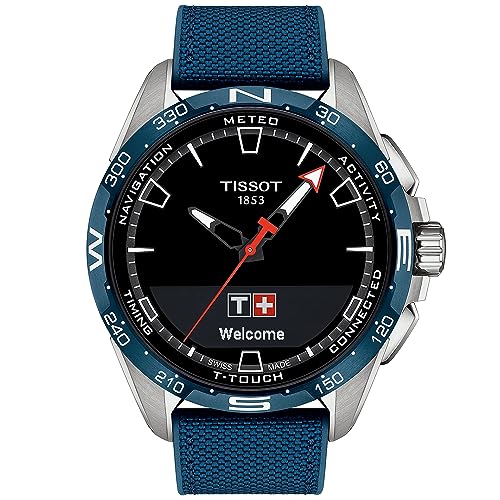 ウオッチ ティソ メンズ Tissot Mens Tissot T-Touch Connect Solar antimagnetic Titanium case Quartz Watch, Blue, Textile, 23 (T1214204705106)ウオッチ ティソ メンズ
