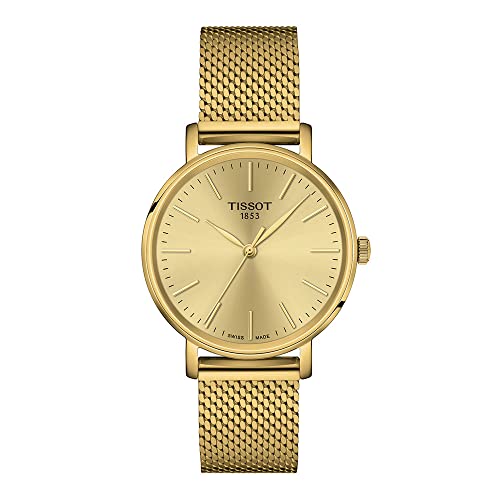 ウオッチ ティソ レディース Tissot Womens Tissot Everytime Lady 316L Stainless Steel case with Yellow Gold PVD Coating Quartz Watch, Yellow, Stainless Steel, 16 (T1432103302100)ウオッチ ティソ レディース