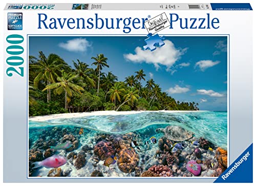 ジグソーパズル 海外製 アメリカ Ravensburger - A Dive in The Maldives - 2000 Piece Jigsaw Puzzle - Stunning Imagery - Beautiful & Intricate - Unique View of an Undersea World - Premium Quality - Puzzles for Adultsジグソーパズル 海外製 アメリカ|angelica