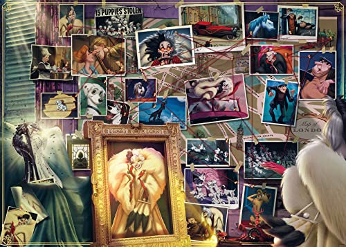 ジグソーパズル 海外製 アメリカ Ravensburger Disney Villainous: Cruella de Vil - 1000 Piece Jigsaw Puzzle for Kids and Adults | Unique Pieces with Softclick Technology | Vibrant, Glare-Free Design | Ideal for Ages 14+ジグソーパズル 海外製 アメリカ|angelica