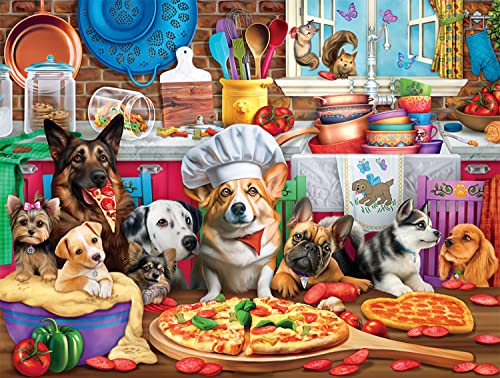 ジグソーパズル 海外製 アメリカ Buffalo Games - Pizza Time Pups by Brigid Ashwood 750 Piece Jigsaw Puzzle for Adults and Teens Colorful Dogs Kitchen Sceneジグソーパズル 海外製 アメリカ｜angelica 11,966円
