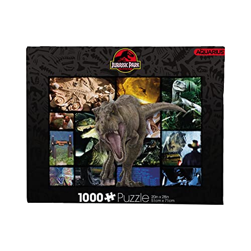 ジグソーパズル 海外製 アメリカ Aquarius Jurassic Park 1000 Piece Jigsaw Puzzle, Dinosaur Movie Collage Puzzle 20x28 Inch, Collectible Merchandise Gift for Teens Adultsジグソーパズル 海外製 アメリカ|angelica