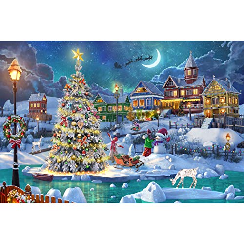 ジグソーパズル 海外製 アメリカ Becko US Puzzles for Adults 1000 Pieces, Wooden Jigsaw Puzzles, 1000 Piece Puzzle for Adults, Christmas and Holiday (Snow Scene)ジグソーパズル 海外製 アメリカ｜angelica 11,642円
