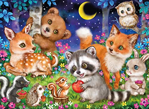 ジグソーパズル 海外製 アメリカ Ceaco - Kayomi Harai - Woodland Friends - 100 Piece Jigsaw Puzzleジグソーパズル 海外製 アメリカ｜angelica