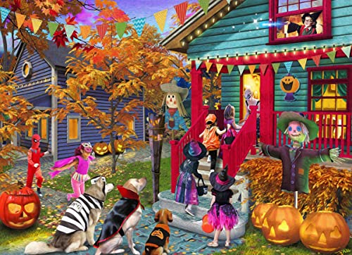 ジグソーパズル 海外製 アメリカ Vermont Christmas Company Trick or Treat Halloween Jigsaw Puzzle 1000 Pieceジグソーパズル 海外製 アメリカ｜angelica