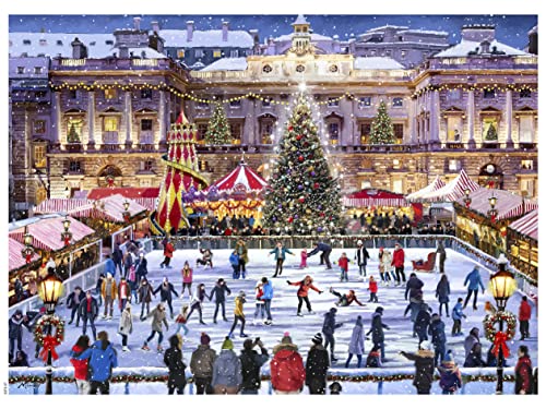 ジグソーパズル 海外製 アメリカ Ceaco - Classic Christmas - Winter Skating - 1000 Piece Jigsaw Puzzleジグソーパズル 海外製 アメリカ|angelica