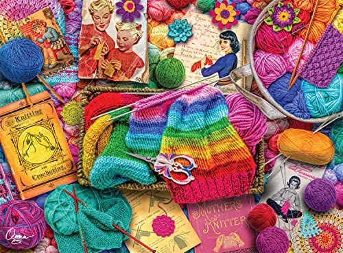 ジグソーパズル 海外製 アメリカ Buffalo Games - Aimee Stewart - Vintage Knitting - 1000 Piece Jigsaw Puzzle for Adults Challenging Puzzle Perfect for Game Nightsジグソーパズル 海外製 アメリカ｜angelica