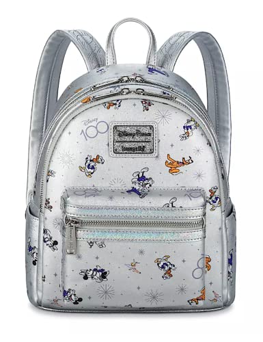 待ち合い室飛球 亜米利加 日本未発売 御徒面子 二人三脚 Loungefly Disney Parks Mickey Mouse and Friends Disney100 Mini Backpack待ち合い室飛球 亜米利加 日本未発売 御徒面子 二人三脚